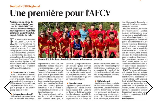 Fiers de nos U18